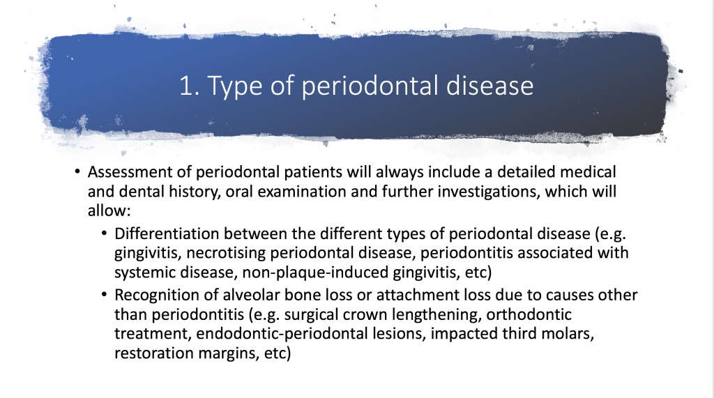 The New Perio Classification - Reena Wadia